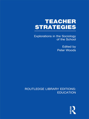 cover image of Teacher Strategies (RLE Edu L)
